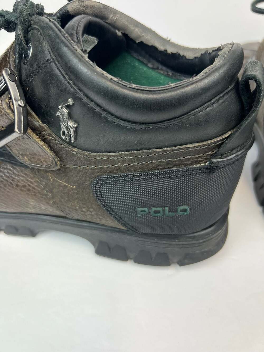 Polo Ralph Lauren Dover III Men's Leather Duck Boots Size 8D - Picture 6 of 7